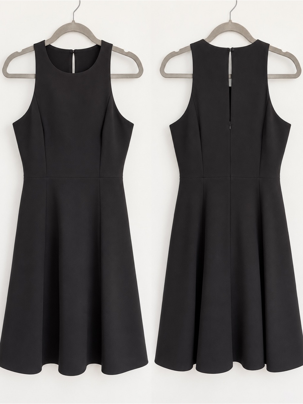 Banana Republic Black Sleeveless Fit & Flare Dress size 8